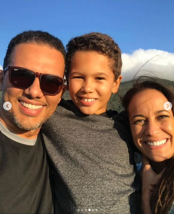 jornalista do Hoje em Dia, da Record, Renata Alves e seu marido, Diego e o filho do casal em viagem - Foto Reprodução Instagram