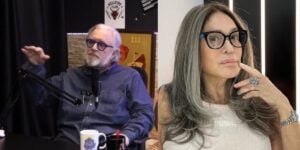 Leão Lobo em entrevista e Susana Vieira em suas redes sociais (Reprodução: Montagem TV Foco)