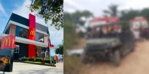 Dona do McDonald's sofre acidente (Reprodução: Montagem TV Foco)