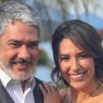 Natasha Dantas e William Bonner em suas redes sociais (Reprodução: Instagram)