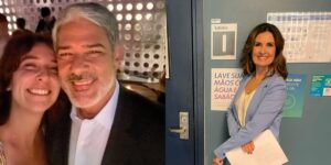 Natasha Dantas, esposa de William Bonner, e Fátima Bernardes (Reprodução: Montagem TV Foco)