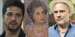 Oto, Cotinha e Zezinho em cenas de Travessia (Foto: Reprodução / Globo)