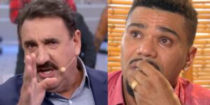 Ratinho diz que vai dar um soco em Naldo após cantor desmentir ele (Reprodução - SBT)