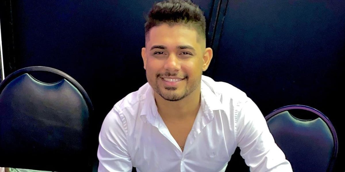 O cantor Ricardo, dupla de Rômulo