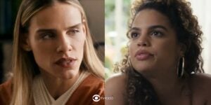 Sara e Bia em cenas de Travessia (Foto: Reprodução / Globo)