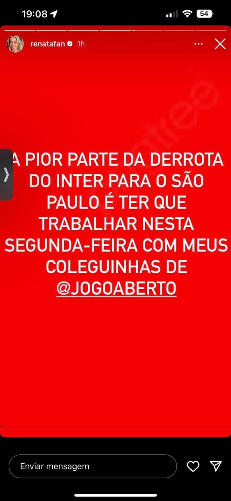 Apresentadora se mostrou revoltada nas redes sociais (Foto: Reprodução/ Instagram) Apresentadora se mostrou revoltada nas redes sociais (Foto: Reprodução/ Instagram)