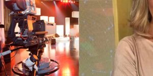 Apresentadora confirma falência de emissora - Foto Montagem TVFoco