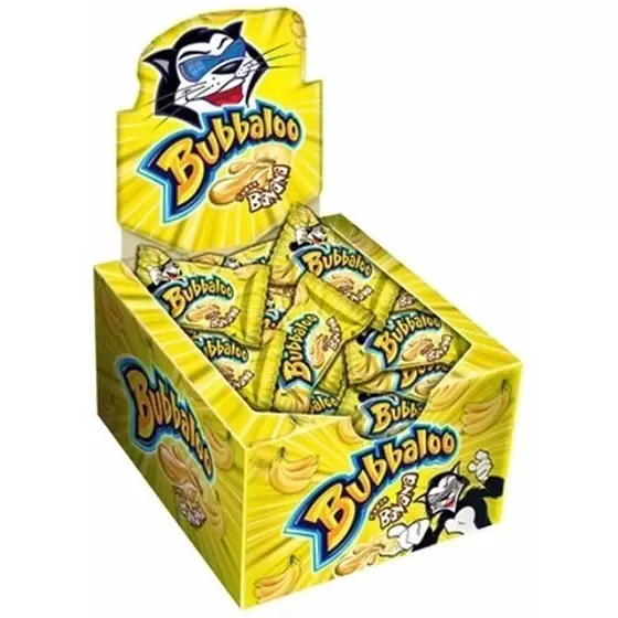 Bubbaloo sabor banana - Foto Reprodução Internet Bubbaloo sabor banana - Foto Reprodução Internet