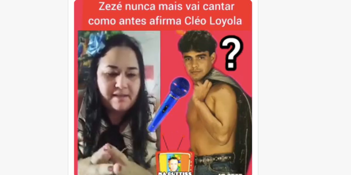 Cleo Loyola faz previsão para Zezé Di Camargo (Foto: Reprodução / Twitter)