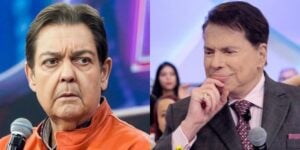 Faustão e Silvio Santos em colagem - Foto Reprodução Internet