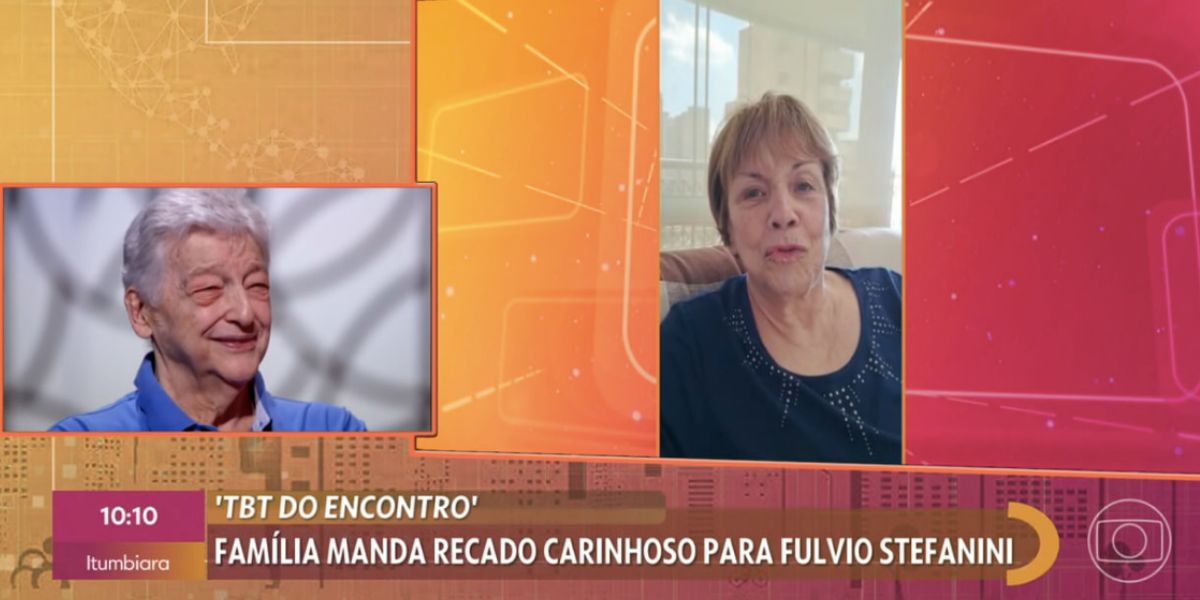 Fúlvio Stefanini vê declaração de Vera no Encontro (Foto: Reprodução / Globo)
