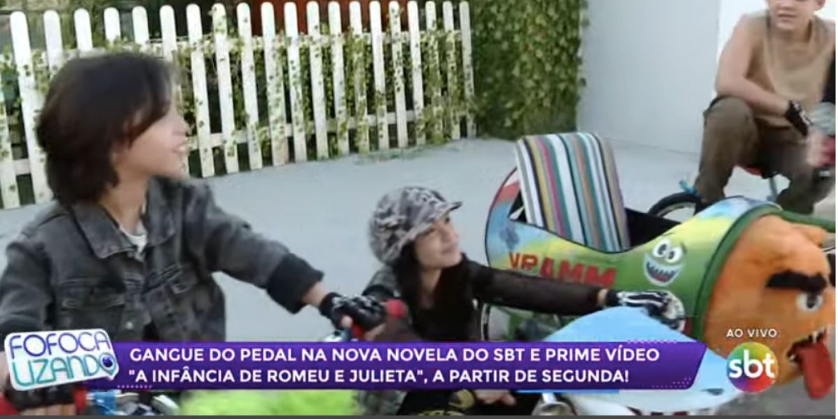 Gangue da novela "A infância de Romeu e Julieta" (Foto: Reprodução / SBT) Gangue da novela "A infância de Romeu e Julieta" (Foto: Reprodução / SBT)