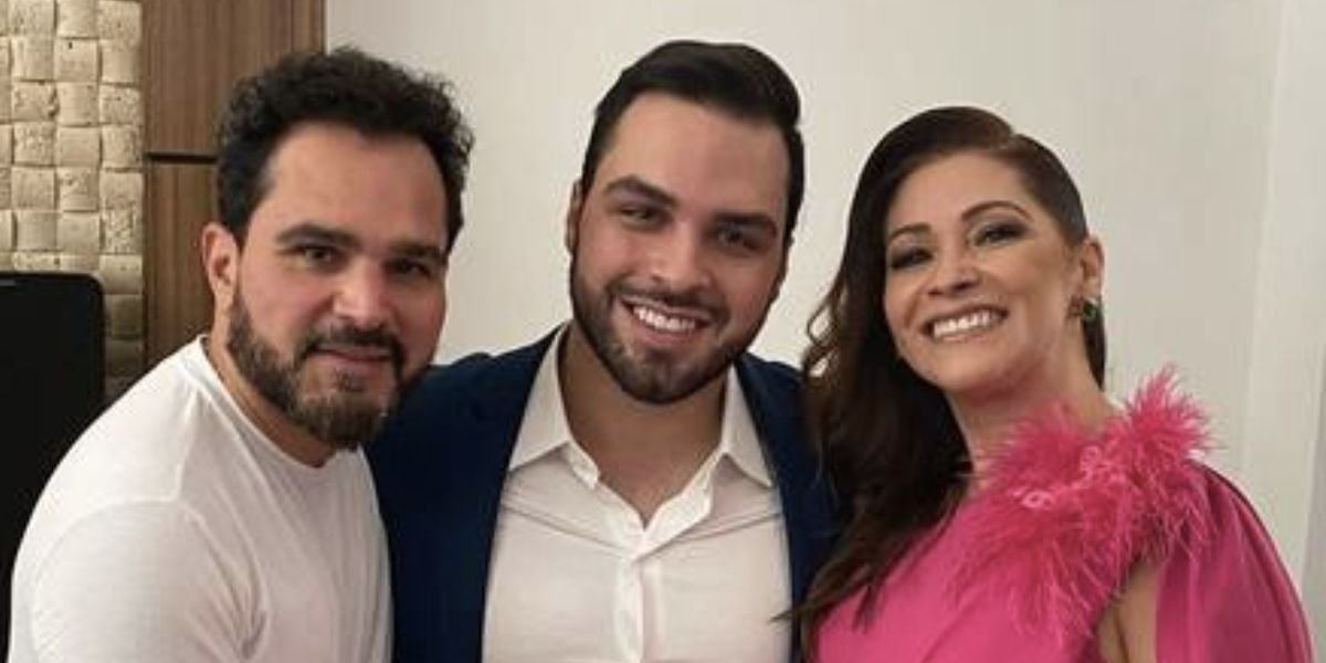 Luciano Camargo, Nathan Camargo e Mariana Costa (Foto: Reprodução / Instagram)