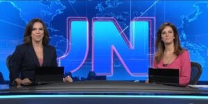 Monalisa Perrone e Ana Paula Araújo no Jornal Nacional - Foto Reprodução TVGlobo