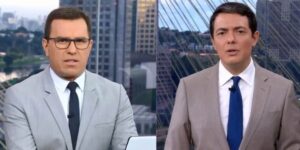 Globo promove teste para substituir equipe de jornal de Bocardi e Severiano por robôs e emite comunicado