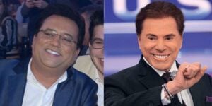 Silvio Santos e Geraldo Luís e seu filho - Foto Reprodução Internet