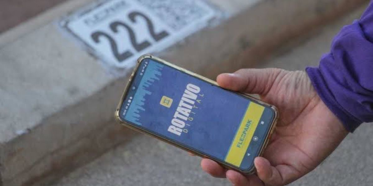 Aplicativo do estacionamento rotativo (Reprodução/Internet)