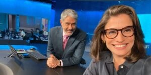 William Bonner e Renata Vasconcellos no Jornal Nacional - Foto Reprodução Internet