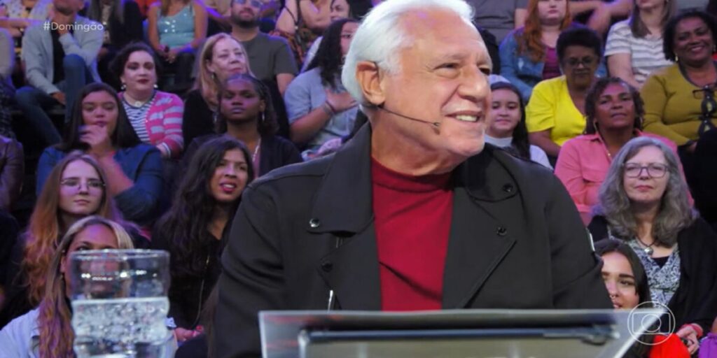 Antônio Fagundes no Domingão da Globo (Foto: Reprodução TV Globo)