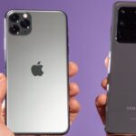 Celular iphone e Samsung lado a lado - Foto Reprodução Internet