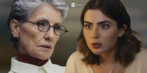 Cidália e Chiara em cenas de Travessia (Foto: Reprodução / Globo / Montagem TV Foco)