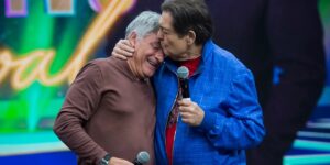 Cléber Machado foi homenageado na atração de Faustão (Foto: Divulgação / Band)
