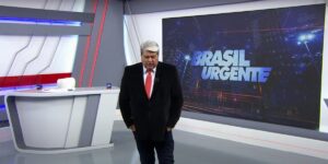 Datena ao vivo no Brasil Urgente (Foto: Reprodução / Band)