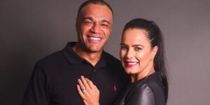 Denílson e Luciele Di Camargo em suas redes sociais (Reprodução: Instagram)