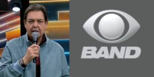 Faustão nos estúdios da Band (Reprodução: Montagem TV Foco)