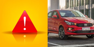 FIAT Cronos sinaliza compradores para risco apresentando pelo modelo do carro (Foto: Montagem, TV Foco)