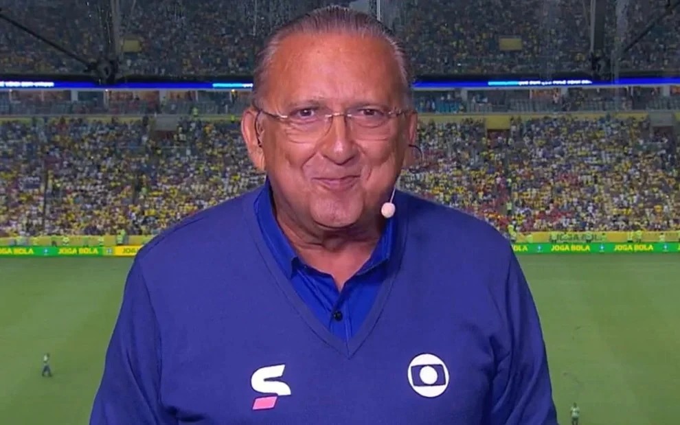 O narrador em sua última Copa do Mundo pela Globo (Reprodução: Globo)