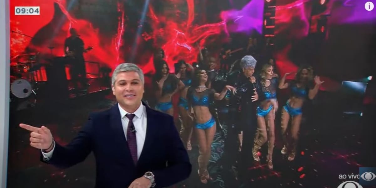 Joel Datena comentou sobre Sidney Magal, que está se recuperando em hospital, após passar mal (Reprodução: Band)