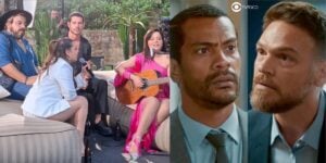 Vitinho, Luiz, Maiara e Maraisa, Ben e Theo em cenas de Vai na Fé (Foto: Reprodução / Globo / Montagem TV Foco)
