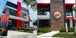 Restaurantes do McDonald's e Burger King (Reprodução: Montagem TV Foco)