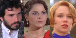 Miguel, Márcia e Aninha em cenas de Chocolate com Pimenta (Foto: Reprodução / Globo)