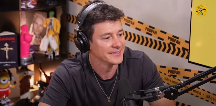 Rodrigo Faro durante sua participação no PodPah (Reprodução: Youtube)