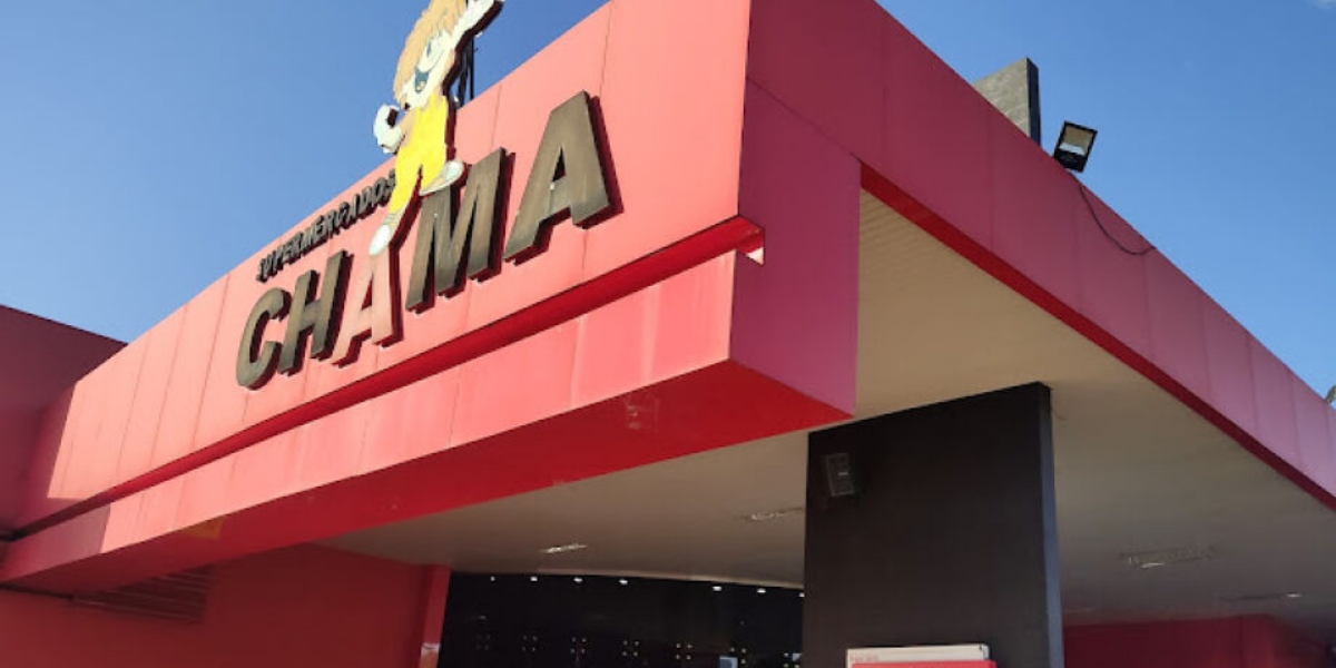 Supermercado Chama, no Mato Grosso do Sul (Foto: Reprodução/Correio do Estado)