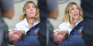 Theo (Emílio Dantas) vai levar tiro no lugar de Lumiar (Carolina Dieckmann) em 