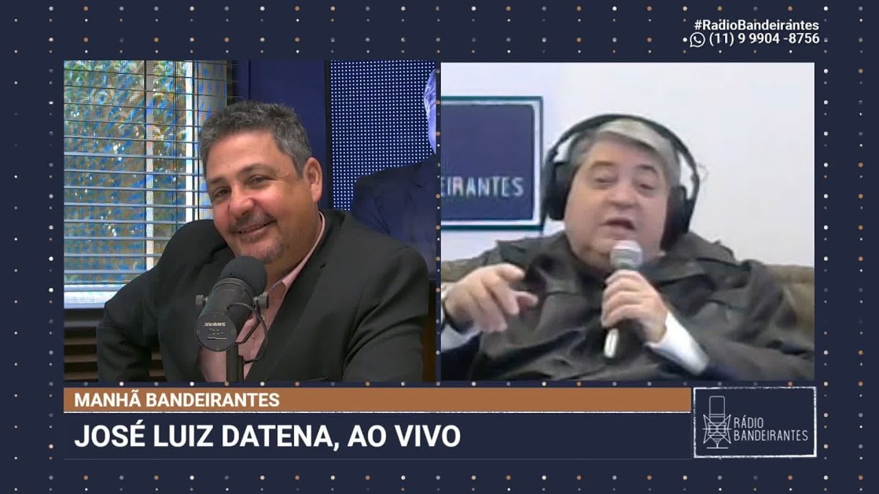 Agostinho Teixeira com Datena - Foto Band