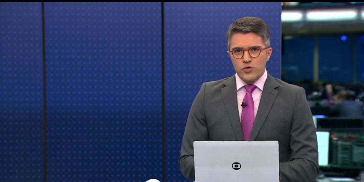Bruno Tavares no Jornal da Globo (Foto: Reprodução / Globo)