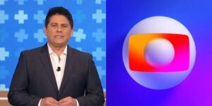 César Filho no Hoje em Dia / Logo da Globo - Montagem TVFoco