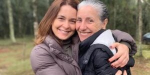 Cláudia Abreu e a atriz Cássia Kis - Foto Internet