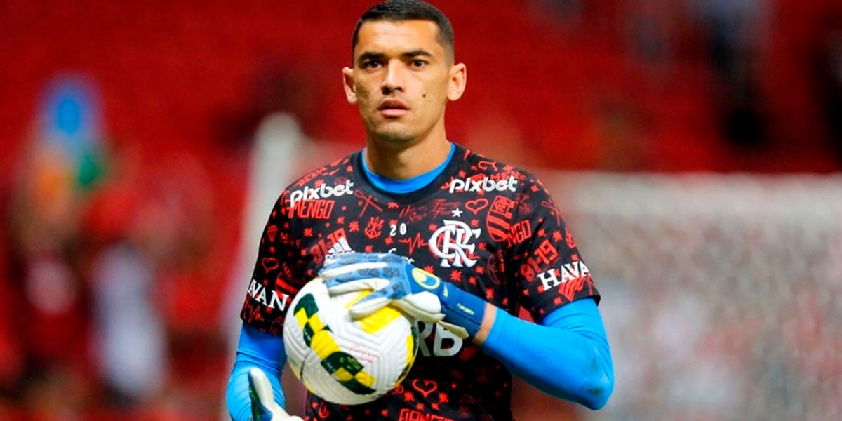 Santos, goleiro do Mengão – (Foto: Gilvan de Souza)