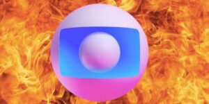 Logo Globo e chamas (Foto: Reprodução / Montagem TV Foco)