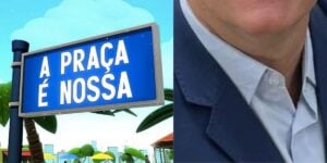 Logo da Praça É Nossa e famoso do SBT (Fotos: Reproduções / Internet / Instagram)