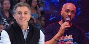 Luciano Huck no Domingão e Belo (Fotos: Reproduções / Globo / Instagram)