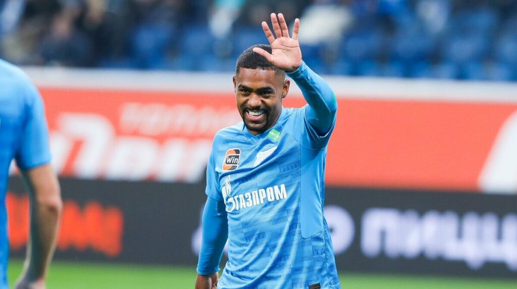 Malcom atuando pelo Zenit (Foto: Reprodução/Internet)