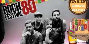 Marcos Rosa se Apresenta com sua Banda Brigitte Merlot no Rock 80 Festival