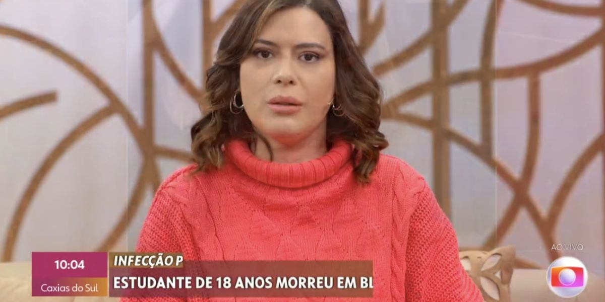 Michelle Loreto no Encontro (Foto: Reprodução / Globo)