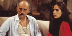 O ator Sebastião Vasconcelos com Gloria Pires - Foto Reprodução Globo